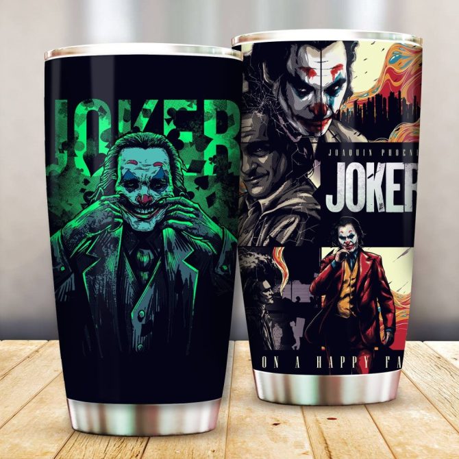 Joker Insulated Tumbler - Double Wall Stainless Steel Travel Mug, 20Oz - Unique Gift For Fans