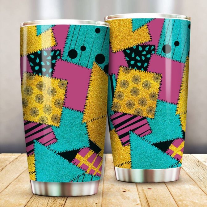 Colorful Abstract Pattern Tumbler With Lid - 20Oz Insulated Stainless Steel Travel Mug - Image 2