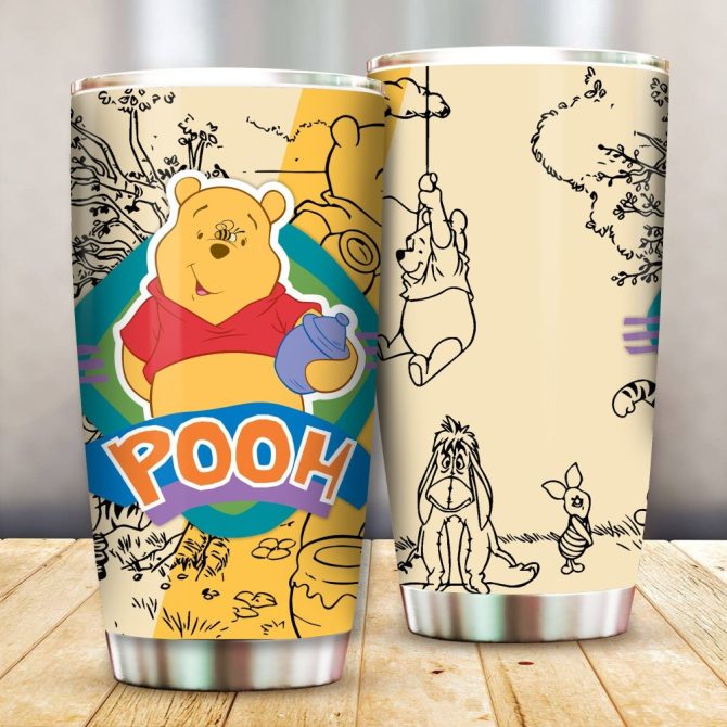 Charming Winnie The Pooh Travel Tumbler – Insulated, Bpa-Free, 20Oz Mug For Hot/Cold Drinks - Image 3