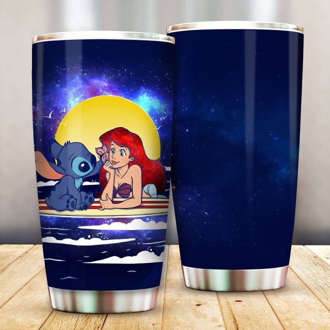 Magical Mermaid & Alien Stainless Steel Tumbler - Insulated Travel Mug With Lid - 20Oz - Image 2