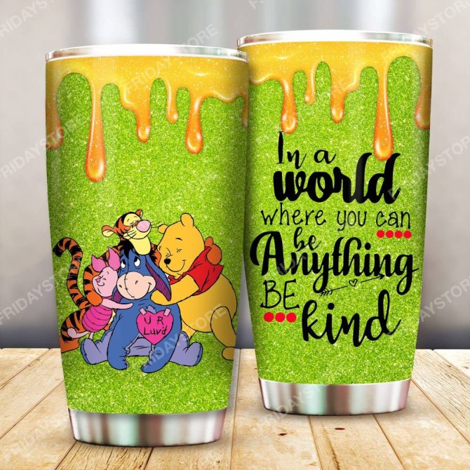 Colorful Glitter Travel Tumbler With Cute Bear Design - Insulated & Spill-Proof Mug - Image 2