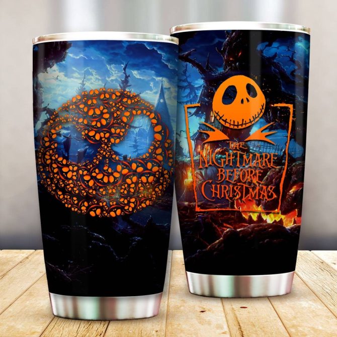 Spooky Pumpkin Stainless Steel Tumbler - Insulated Travel Mug With Lid For Hot & Cold Drinks - Image 2
