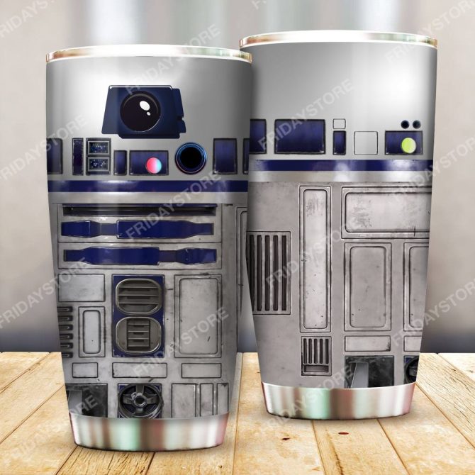 Galaxy Droid Stainless Steel Tumbler With Lid - 20Oz Insulated Travel Mug For Sci-Fi Fans - Image 2