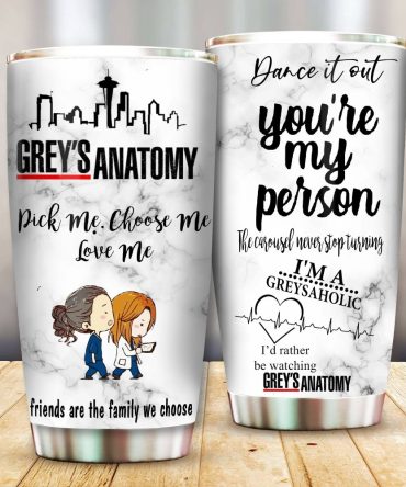 Grey'S Anatomy Tumbler - Funny Gift For Fans, 'You'Re My Person' Design, 20Oz Stainless Steel Cup