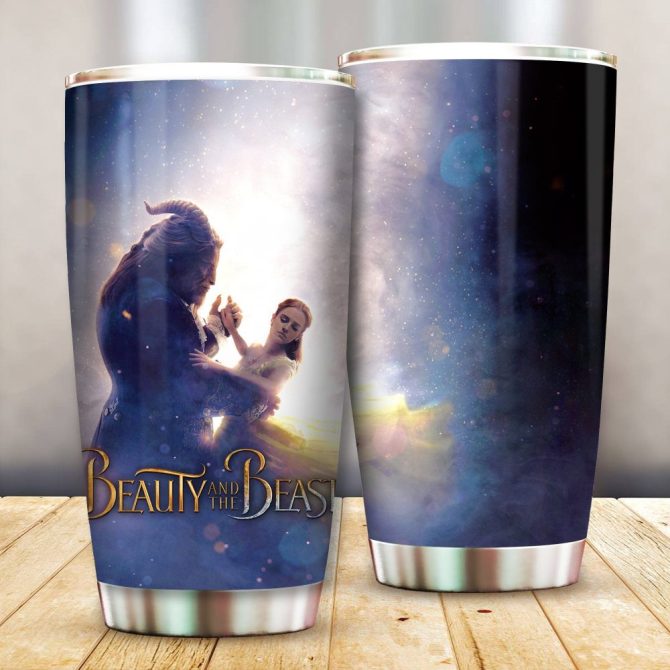 Beauty And The Beast Insulated Travel Tumbler - 20Oz Stainless Steel Cup With Lid, Perfect For Hot & Cold Drinks - Image 2