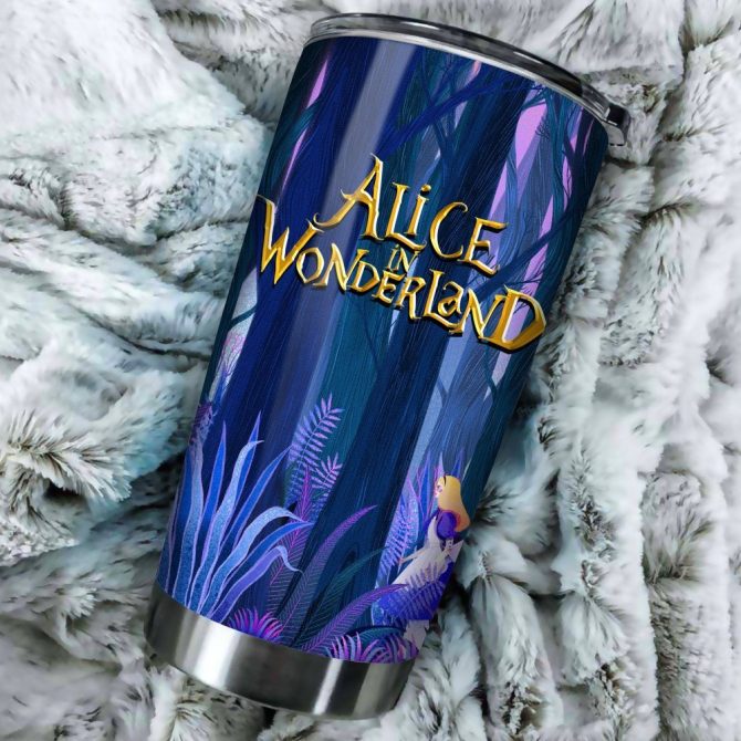 Enchanting Alice In Wonderland Tumbler - Insulated Travel Mug With Lid, 20Oz - Image 3