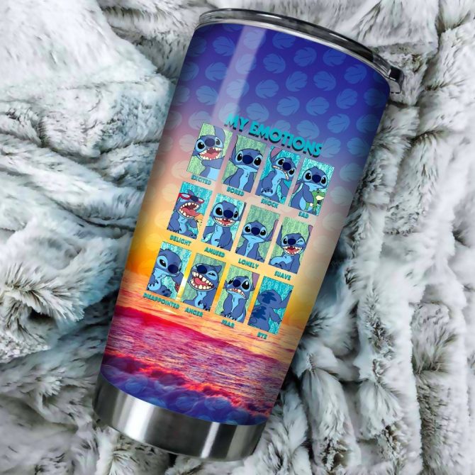 Colorful Emotions Insulated Tumbler Cup With Lid - 20Oz Stainless Steel Travel Mug - Image 3