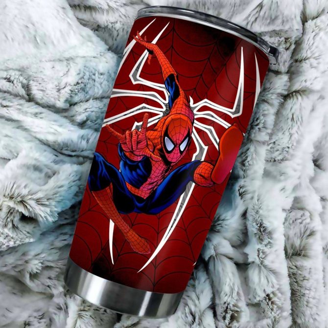 Spider Hero Insulated Tumbler With Lid - 20Oz Stainless Steel Travel Mug For Hot & Cold Drinks - Image 4