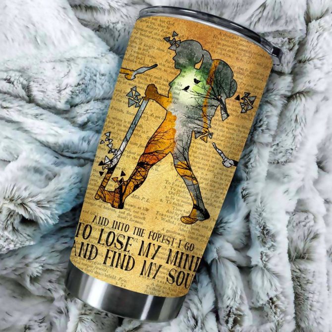 Adventure-Ready Stainless Steel Tumbler With Inspirational Forest Design - Keeps Drinks Hot/Cold - Image 4