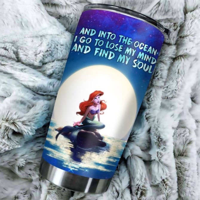Magical Ocean Mermaid Tumbler - Insulated Travel Mug With Inspirational Quote - Image 3