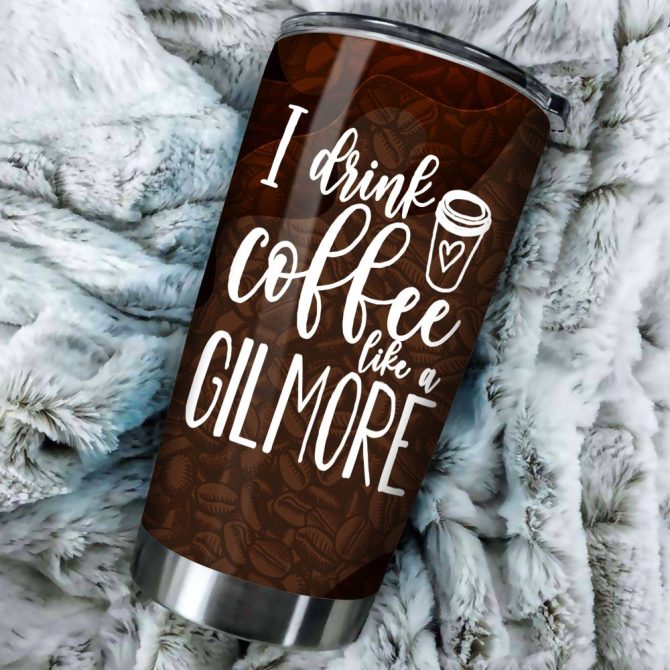 Stylish Coffee Tumbler - 'I Drink Coffee Like A Gilmore' - Travel Mug, Insulated, 20Oz - Image 3