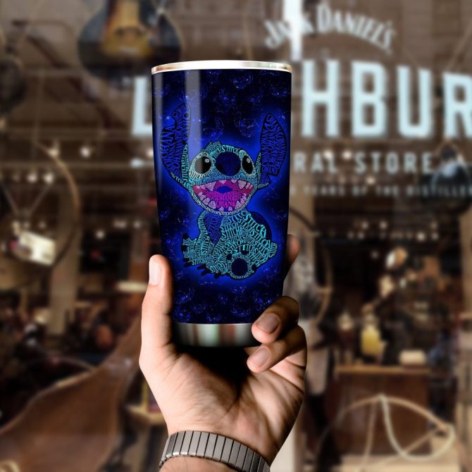 Stitch Themed Insulated Tumbler – 20Oz Stainless Steel Travel Mug With Lid – Cute & Durable Design - Image 4
