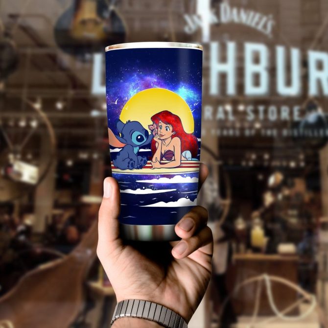 Magical Mermaid & Alien Stainless Steel Tumbler - Insulated Travel Mug With Lid - 20Oz - Image 4