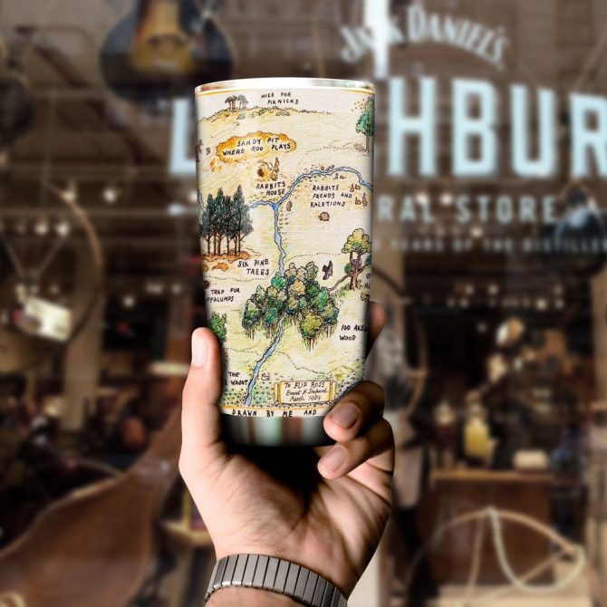 Explore Adventure With Vintage Map Insulated Travel Tumbler - Perfect For Hot & Cold Drinks - Image 4