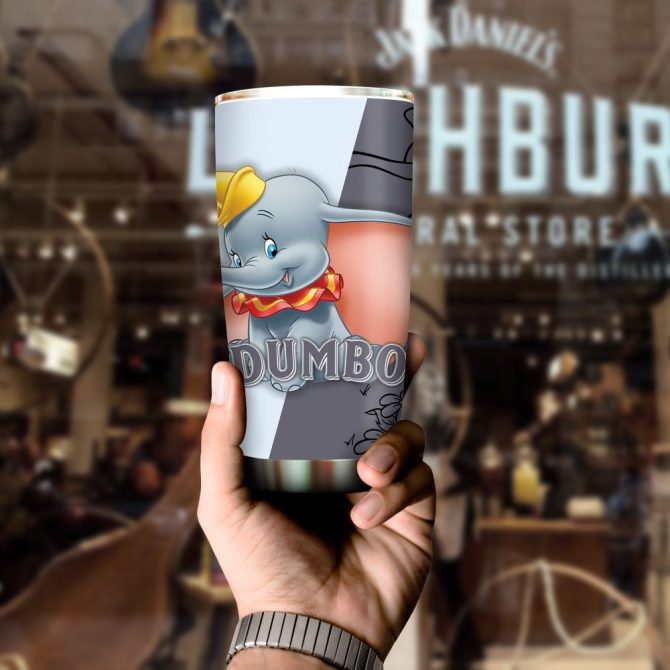 Magical Dumbo Insulated Tumbler - Double Wall Stainless Steel Travel Mug - 20Oz - Image 4