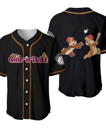 Chip 'N Dale Baseball Jersey - Fun Cartoon Sports Apparel For Fans