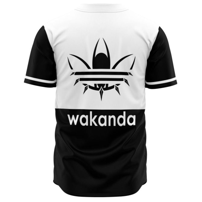 Black & White 'Forever' Baseball Jersey - Wakanda Style , Unisex Sport Shirt - Image 2