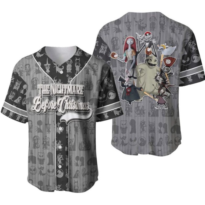 Nightmare Before Christmas Baseball Jersey – Unique Fan Apparel Gift