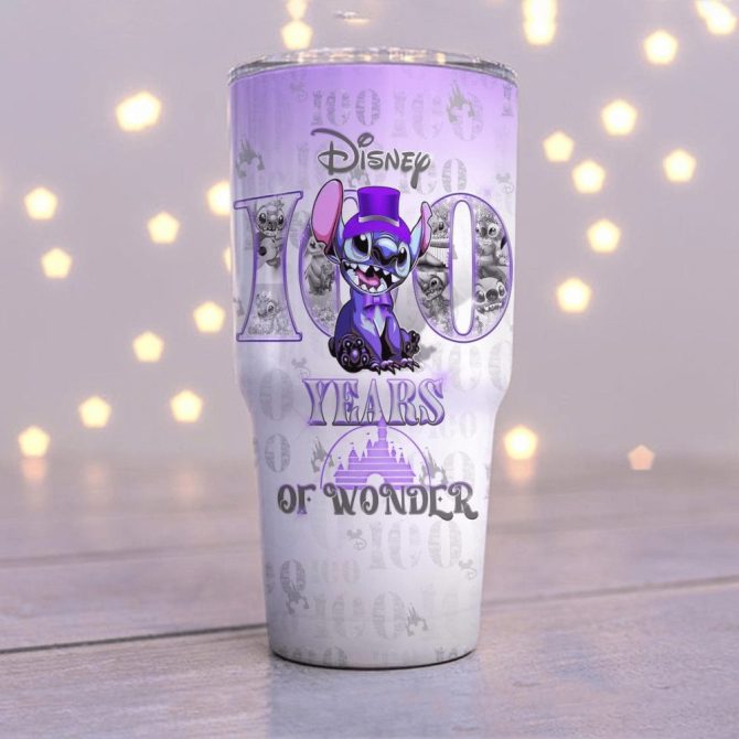 Disney 100 Years Of Wonder Tumbler - Stainless Steel, Insulated Travel Mug, Collectible Design - Image 4