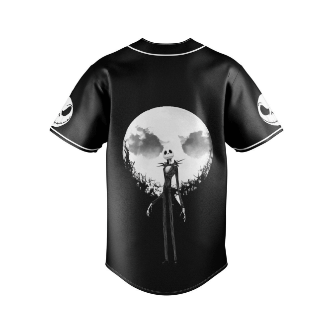 Jack Skellington Baseball Jersey - Unique Gift For Nightmare Before Christmas Fans! - Image 3