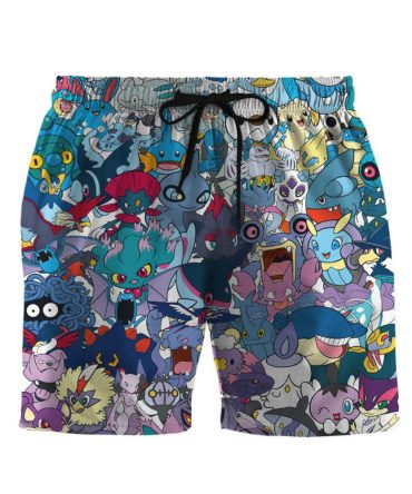 Vibrant Cartoon Character Swim Shorts - Fun & Stylish Beachwear For Summer