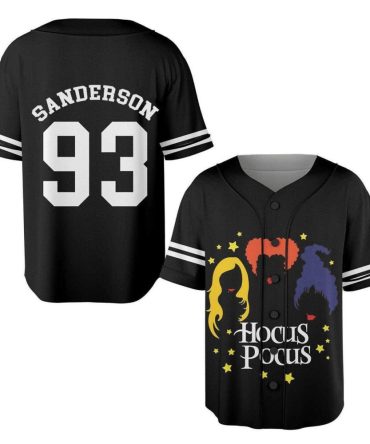 Hocus Pocus Sanderson Sisters Baseball Jersey - Witchy Halloween Costume Top