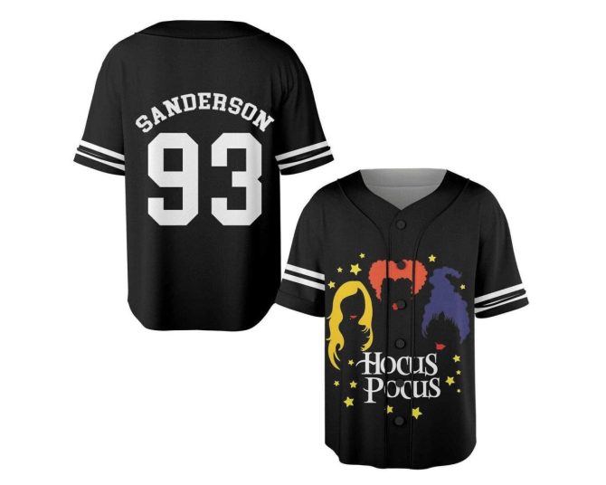 Hocus Pocus Sanderson Sisters Baseball Jersey - Witchy Halloween Costume Top