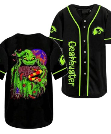 Neon Green Monster Baseball Jersey - Spooky Halloween Unisex Shirt