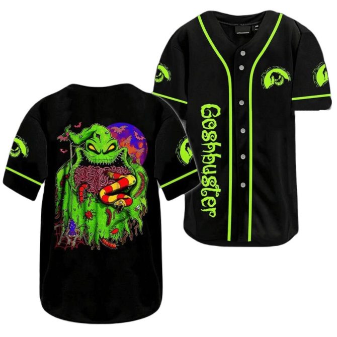 Neon Green Monster Baseball Jersey - Spooky Halloween Unisex Shirt