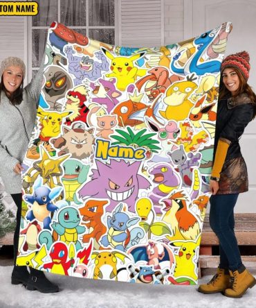 Customizable Cartoon Character Blanket – Perfect Gift For Fans & Kids – Cozy, Colorful & Fun!