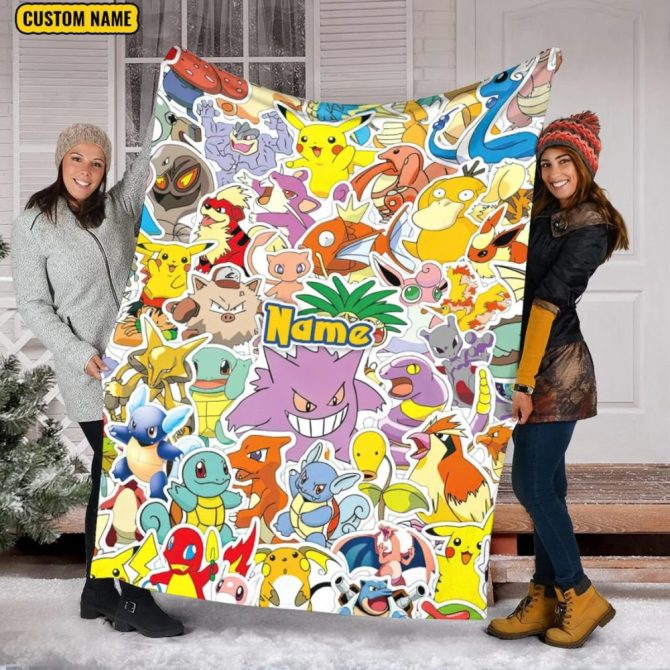 Customizable Cartoon Character Blanket – Perfect Gift For Fans & Kids – Cozy, Colorful & Fun!