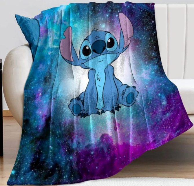 Cozy Galaxy Throw Blanket With Cute Alien Design – Perfect For Kids & Fans!