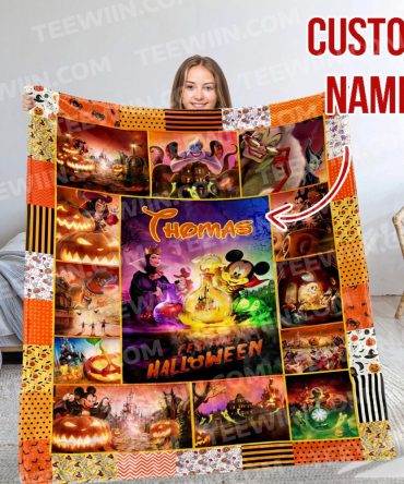 Custom Halloween Disney Blanket – Personalized Gift For Cozy Nights