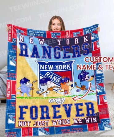 Custom New York Rangers Blanket - Personalized Name & Team Design - Perfect Gift!