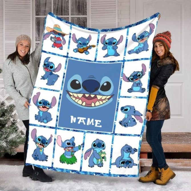 Cozy Personalized Cartoon Character Fleece Blanket – Perfect Gift For Fans!