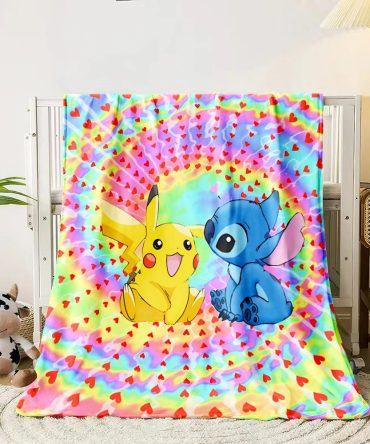 Cozy Cartoon Character Blanket - Vibrant, Soft & Perfect For Fans!