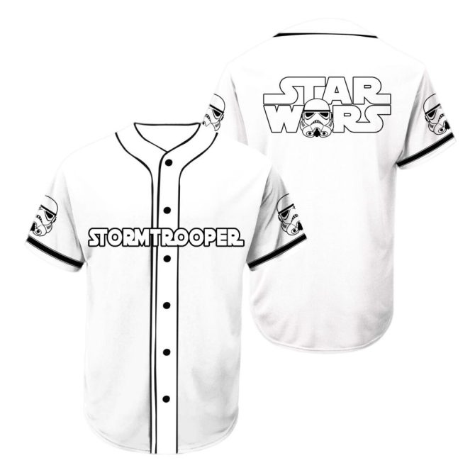 Star Wars Stormtrooper Baseball Jersey - Premium Fan Apparel For Men & Women