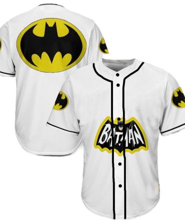 Batman Logo Baseball Jersey – Stylish, Comfortable Superhero Fan Gear For All Ages