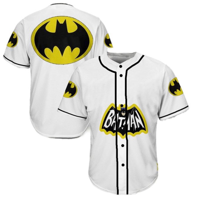 Batman Logo Baseball Jersey – Stylish, Comfortable Superhero Fan Gear For All Ages