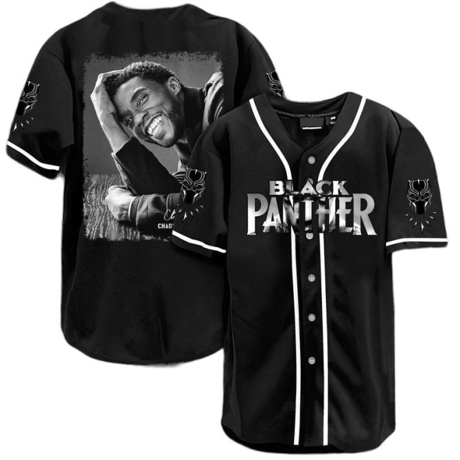 Premium Black Panther Baseball Jersey – Iconic Tribute Design – Comfortable & Stylish – Perfect Gift For Fans