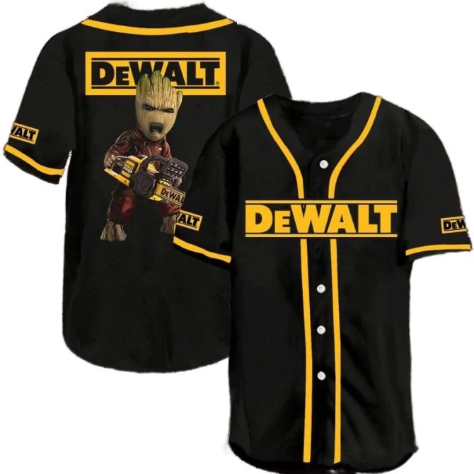 Unisex Baseball Jersey: Dewalt X Guardians Edition - Ultimate Fan Gear!