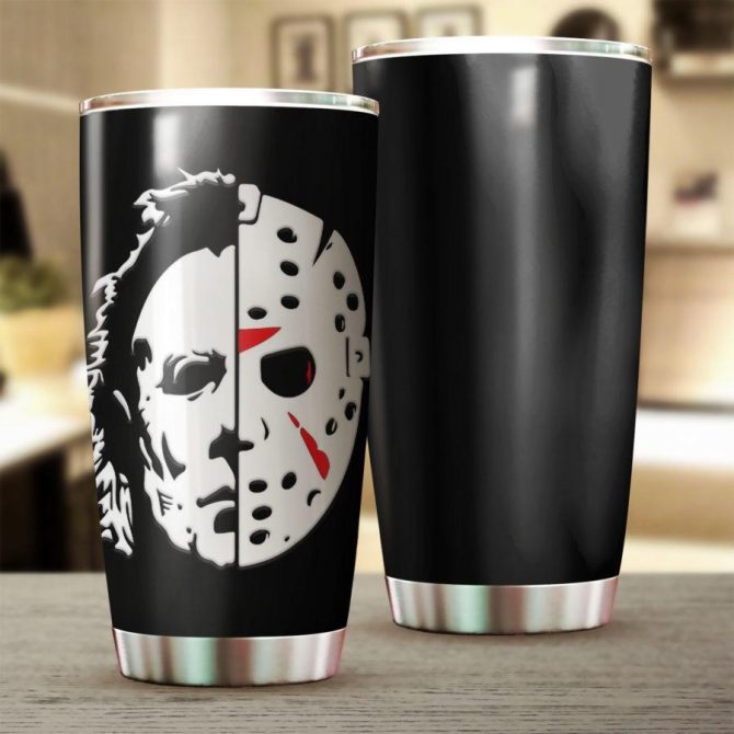 Double Horror Tumbler - Insulated Stainless Steel Mug For Halloween Fans - Image 2
