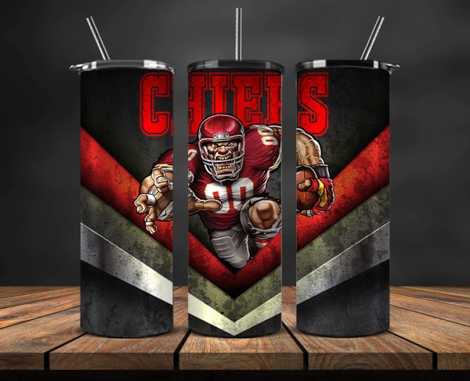 Chiefs Football Tumbler - Custom Football Tumbler - Durable Insulated Cup With Bold Graphic Design - Perfect Gift For Fans