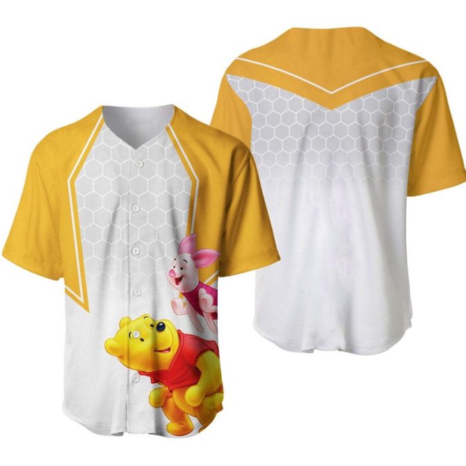 Fun Cartoon Character Baseball Jersey – Vibrant Honeycomb Design For Kids & Adults