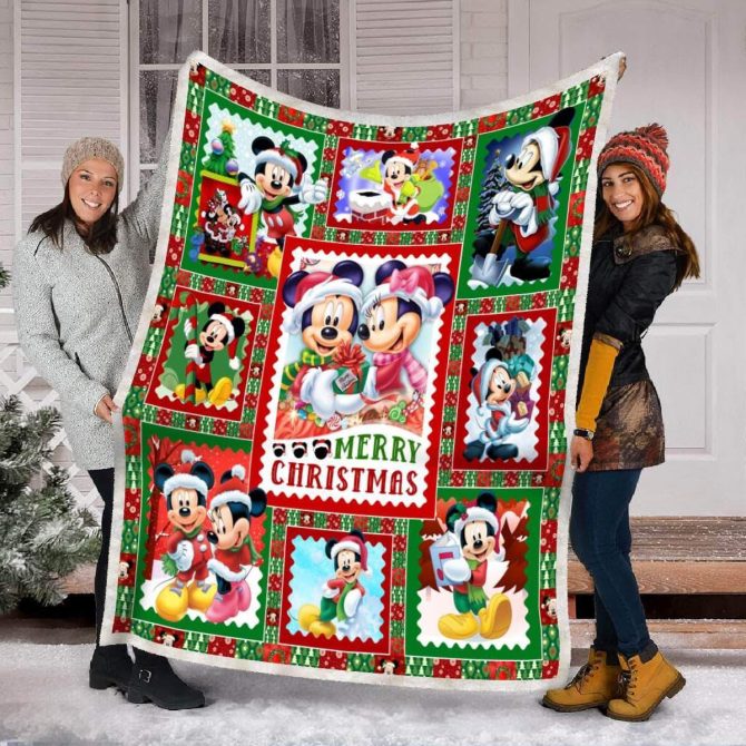 Cozy Christmas Blanket - Festive Cartoon Design For Holiday Warmth