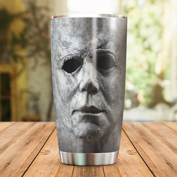 Chilling Horror Movie Mask Tumbler – Stainless Steel, 20Oz – Perfect Gift For Fans - Image 2