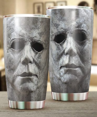 Chilling Horror Movie Mask Tumbler – Stainless Steel, 20Oz – Perfect Gift For Fans