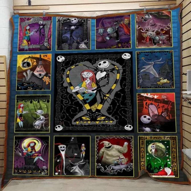 Cozy Gothic Patchwork Blanket – Perfect For Fans & Collectors , Unique Home Decor Gift