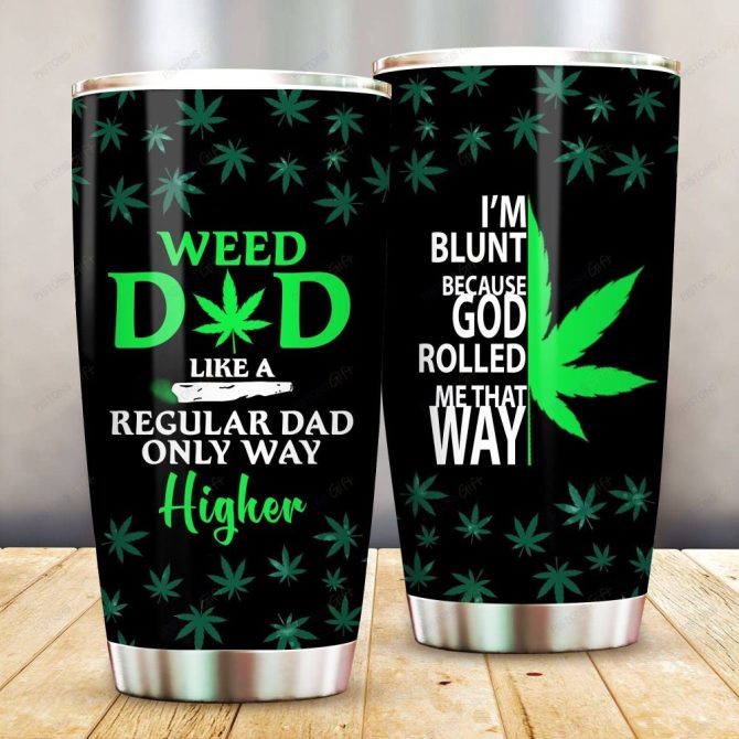 Funny Weed Dad Travel Mug - Durable, Insulated, Unique Gift For Cannabis Lovers - Image 5