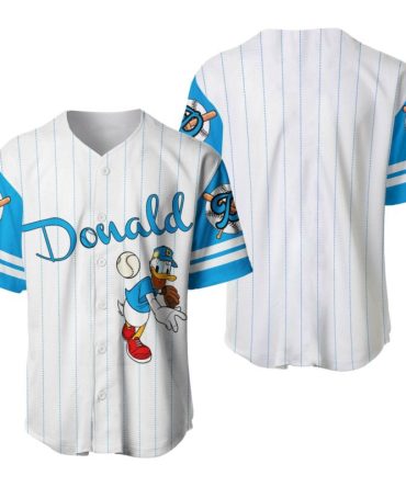 Donald Duck Baseball Jersey – Fun Cartoon Sports Shirt For Fans